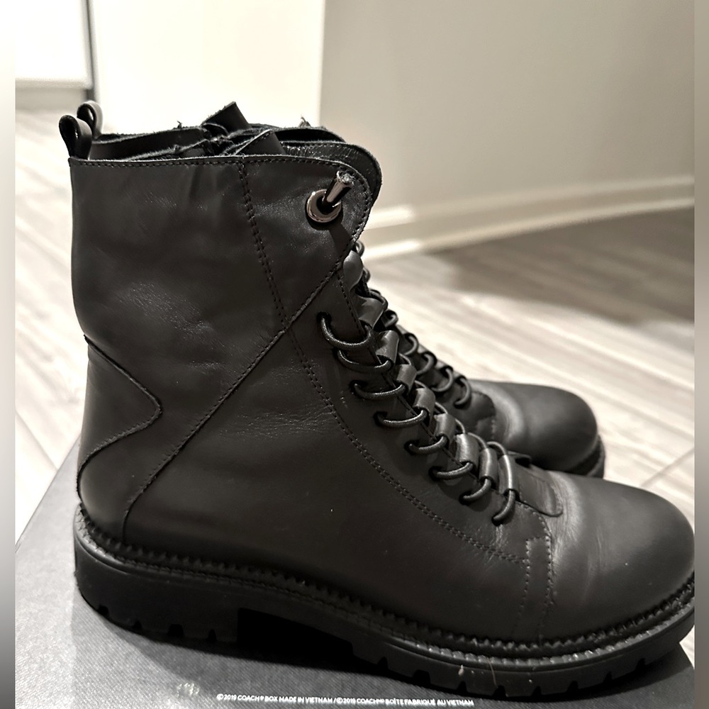 Black Leather booties